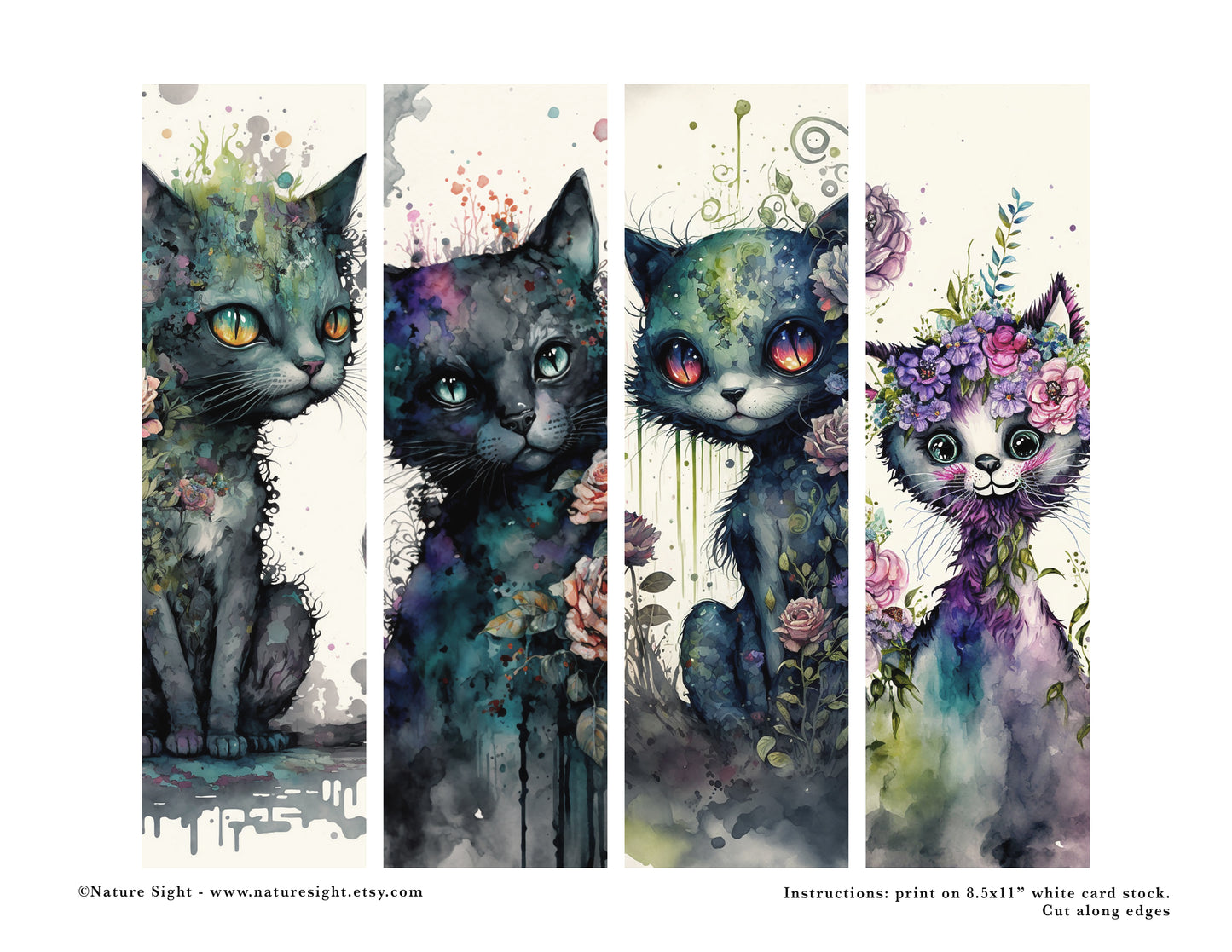 Magical animal bookmarks