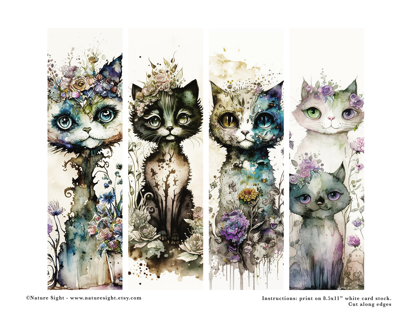 Magical animal bookmarks