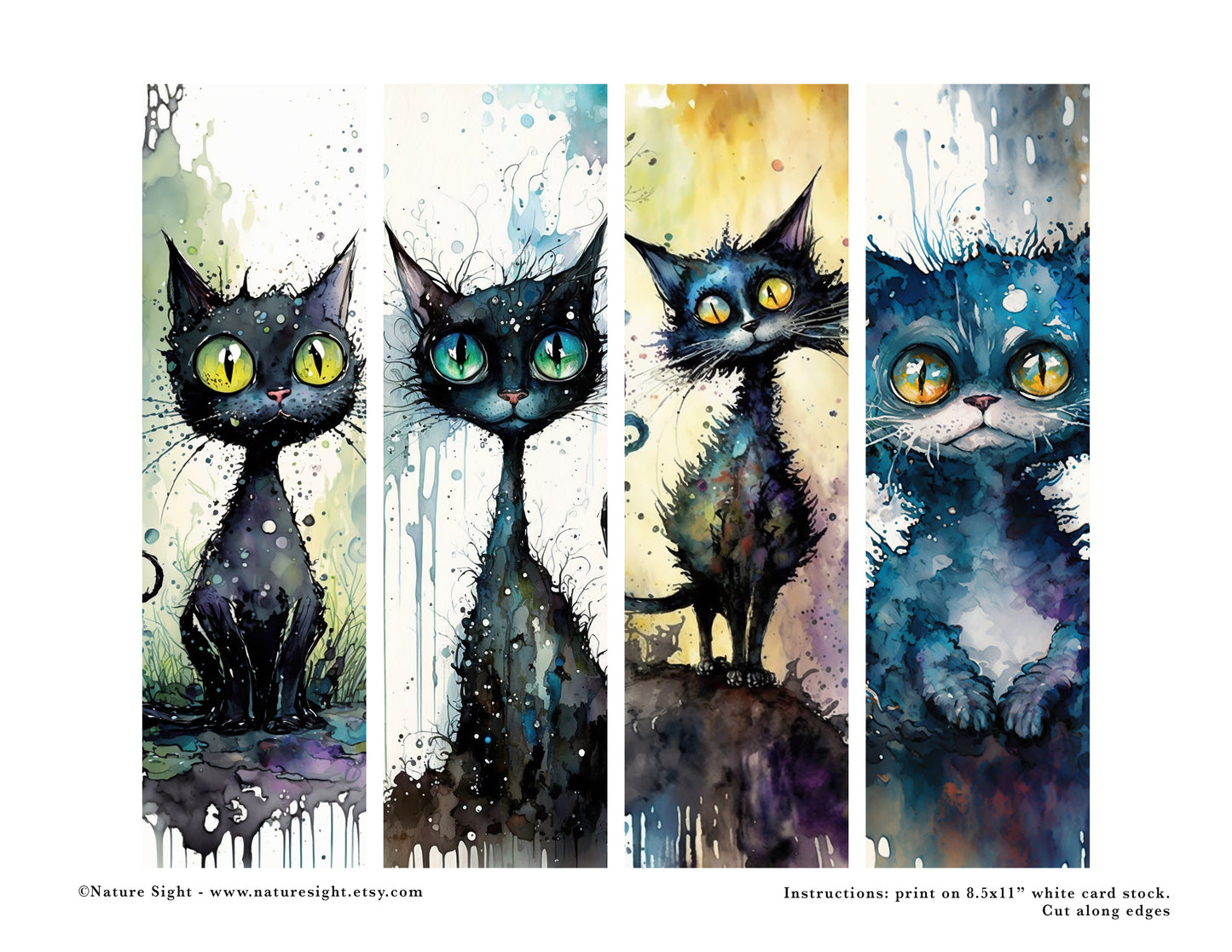 Magical animal bookmarks
