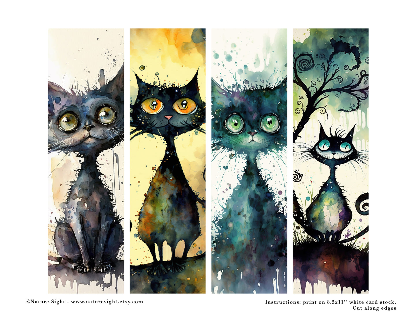 Magical animal bookmarks
